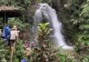 Air terjun Kandela, desa Tindoli, kecamatan Pamona Tenggara. Hanya berjarak sekitar 400 meter dari pusat pemukiman. (foto :dok. Institut Mosintuwu)