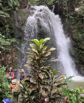 Air terjun Kandela, desa Tindoli, kecamatan Pamona Tenggara. Hanya berjarak sekitar 400 meter dari pusat pemukiman. (foto :dok. Institut Mosintuwu)